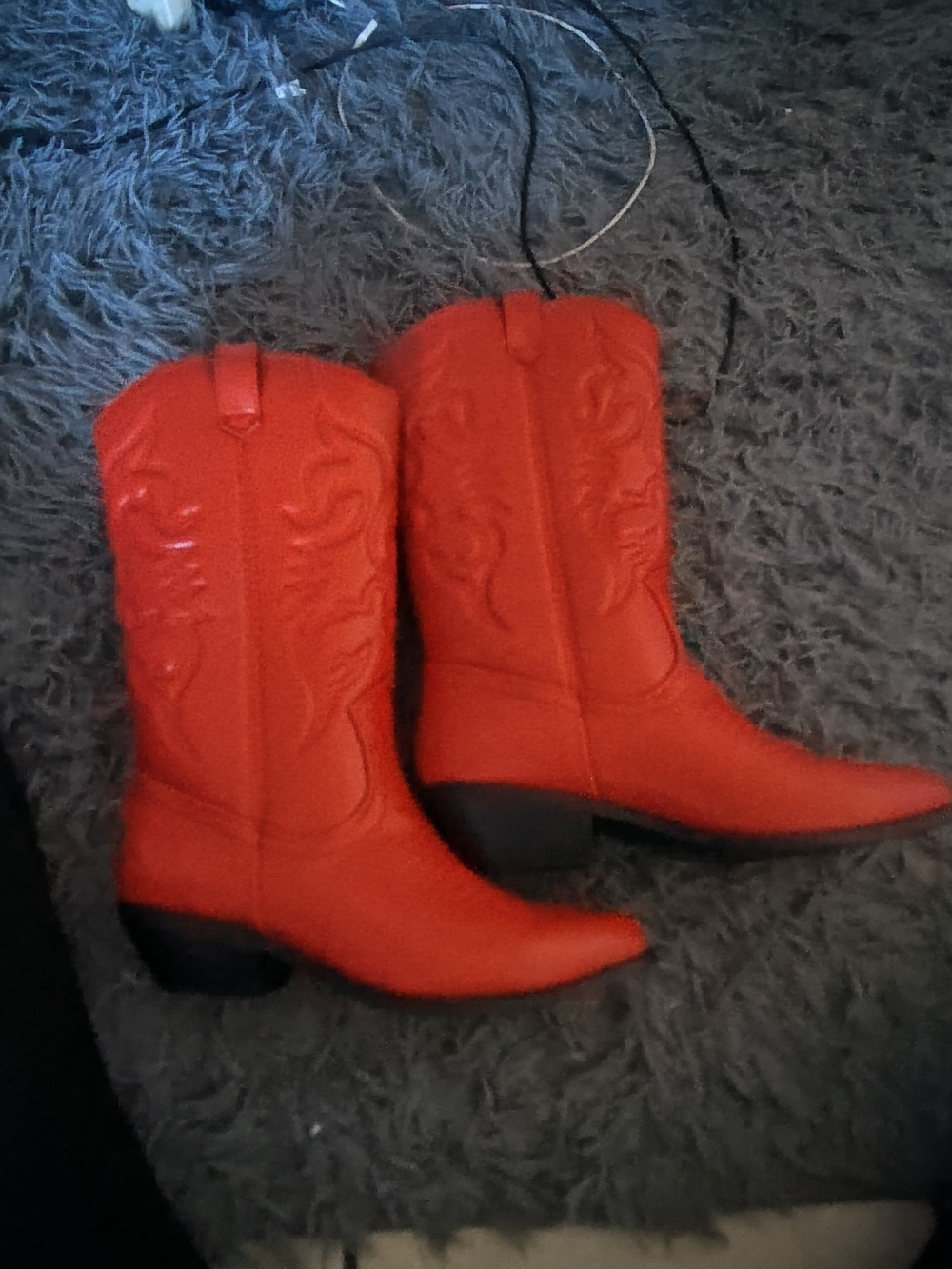 Soda Red Western Cowgirl Heeled Boots
